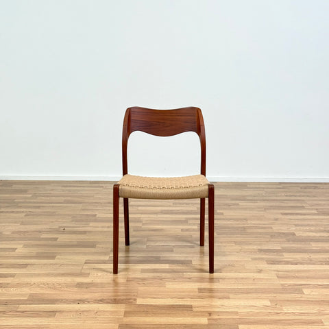 Set of 4 NIELS O. MØLLER , model '71', in teak, 1950s-60s, Sweden - Beyo Vintage