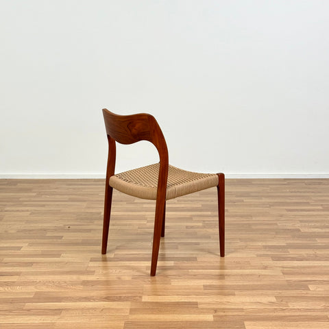 Set of 4 NIELS O. MØLLER , model '71', in teak, 1950s-60s, Sweden - Beyo Vintage