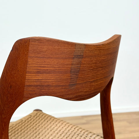 Set of 4 NIELS O. MØLLER , model '71', in teak, 1950s-60s, Sweden - Beyo Vintage
