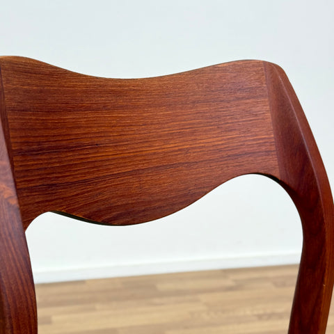 Set of 4 NIELS O. MØLLER , model '71', in teak, 1950s-60s, Sweden - Beyo Vintage