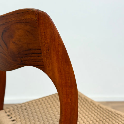 Set of 4 NIELS O. MØLLER , model '71', in teak, 1950s-60s, Sweden - Beyo Vintage