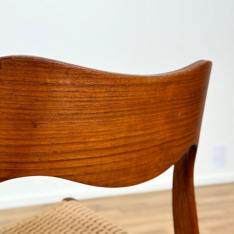 Set of 4 NIELS O. MØLLER , model '71', in teak, 1950s-60s, Sweden - Beyo Vintage