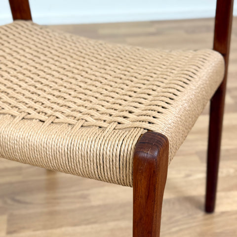 Set of 4 NIELS O. MØLLER , model '71', in teak, 1950s-60s, Sweden - Beyo Vintage