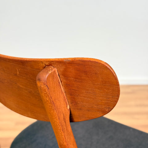 Set of 6 dining chairs in beech & teak by Faldsed, 1950s-60s, Denmark - Beyo Vintage