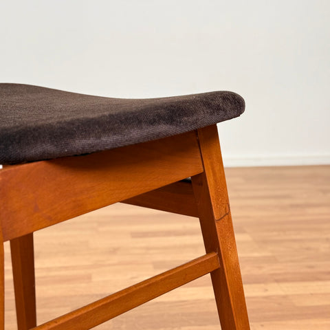 Set of 6 dining chairs in beech & teak by Faldsed, 1950s-60s, Denmark - Beyo Vintage