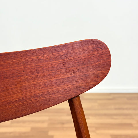 Set of 6 dining chairs in beech & teak by Faldsed, 1950s-60s, Denmark - Beyo Vintage