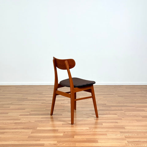 Set of 6 dining chairs in beech & teak by Faldsed, 1950s-60s, Denmark - Beyo Vintage