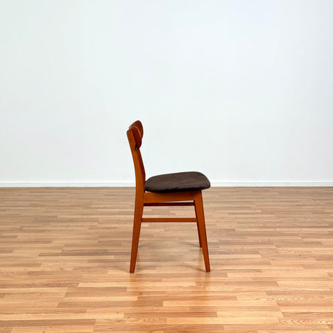Set of 6 dining chairs in beech & teak by Faldsed, 1950s-60s, Denmark - Beyo Vintage
