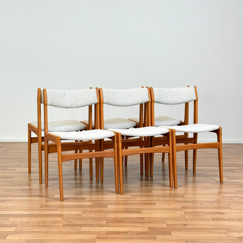 Set of 6 dining chairs in oak by Erik Buch, 1950s-60s, Denmark - Beyo Vintage