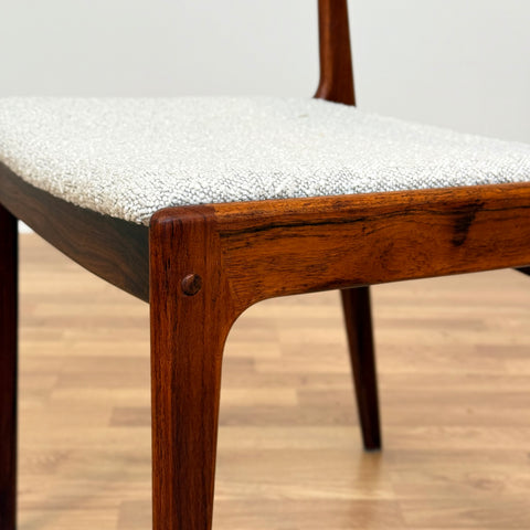 Set of 6 dining chairs in Santos rosweood, by Uldum Mobelfabrik, 1950s-60s, Denmark - Beyo Vintage