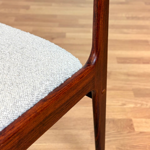 Set of 6 dining chairs in Santos rosweood, by Uldum Mobelfabrik, 1950s-60s, Denmark - Beyo Vintage