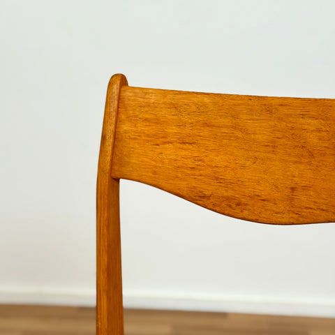 Set of 6 dining chairs in solid oak, 1950s-60s, Denmark