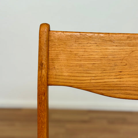 Set of 6 dining chairs in solid oak, 1950s-60s, Denmark