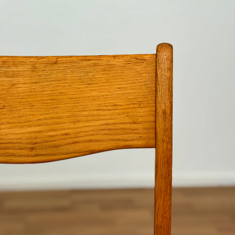 Set of 6 dining chairs in solid oak, 1950s-60s, Denmark