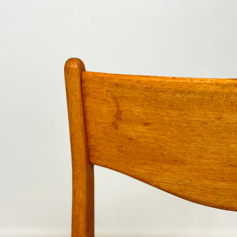 Set of 6 dining chairs in solid oak, 1950s-60s, Denmark