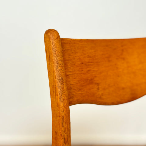 Set of 6 dining chairs in solid oak, 1950s-60s, Denmark