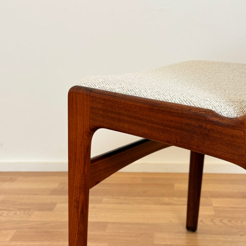 Set of 6 dining chairs in solid teak, by Eric Buch, 1950s-60s, Denmark