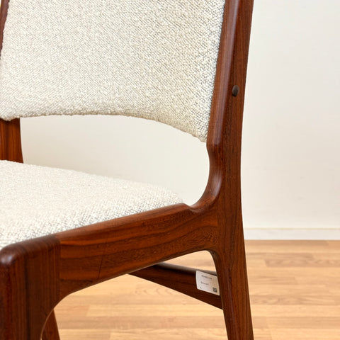 Set of 6 dining chairs in solid teak, by Eric Buch, 1950s-60s, Denmark