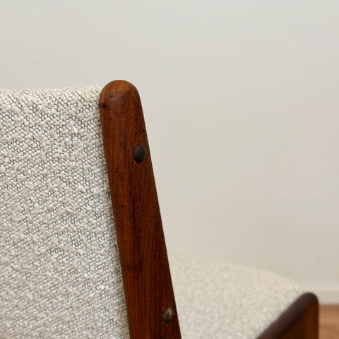 Set of 6 dining chairs in solid teak, by Eric Buch, 1950s-60s, Denmark