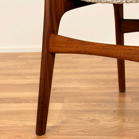 Set of 6 dining chairs in solid teak, by Eric Buch, 1950s-60s, Denmark