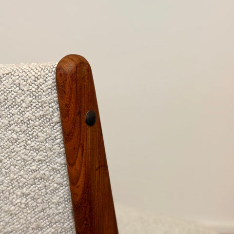 Set of 6 dining chairs in solid teak, by Eric Buch, 1950s-60s, Denmark