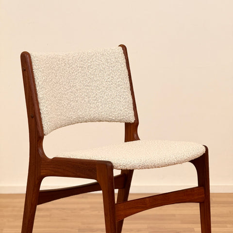 Set of 6 dining chairs in solid teak, by Eric Buch, 1950s-60s, Denmark