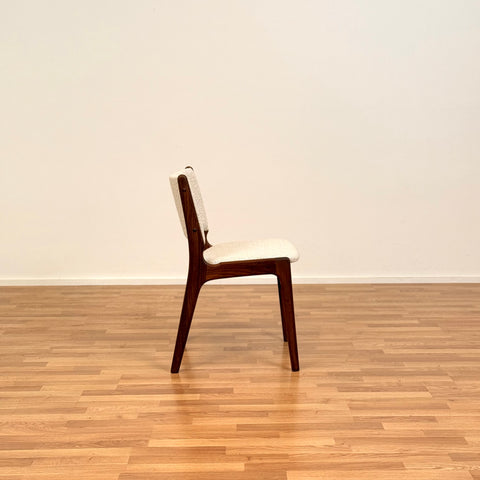 Set of 6 dining chairs in solid teak, by Eric Buch, 1950s-60s, Denmark