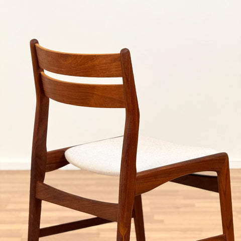 Set of 6 dining chairs in teak, 1950s-60s, Denmark - Beyo Vintage