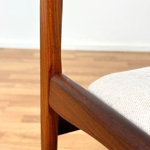 Set of 6 dining chairs in teak, 1950s-60s, Denmark - Beyo Vintage