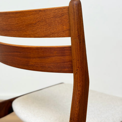 Set of 6 dining chairs in teak, 1950s-60s, Denmark - Beyo Vintage