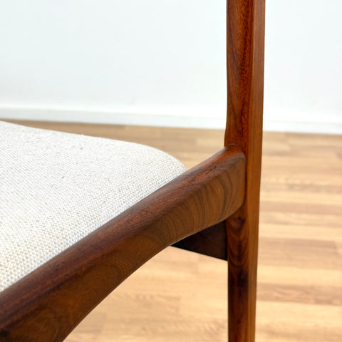 Set of 6 dining chairs in teak, 1950s-60s, Denmark - Beyo Vintage