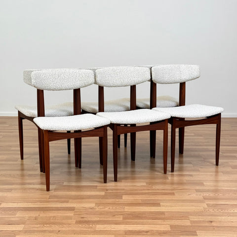 sold PRICE Set of 6 dining chairs in teak, 1950s-60s, Denmark - Beyo Vintage