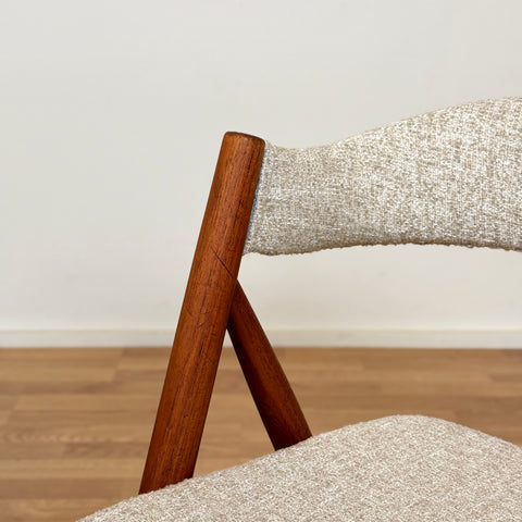Set of 6 dining chairs in teak, 1950s-60s, Denmark - Beyo Vintage
