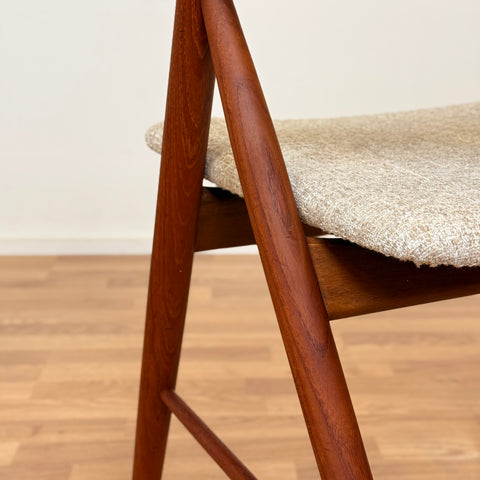 Set of 6 dining chairs in teak, 1950s-60s, Denmark - Beyo Vintage