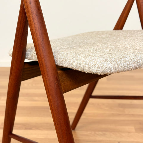 Set of 6 dining chairs in teak, 1950s-60s, Denmark - Beyo Vintage