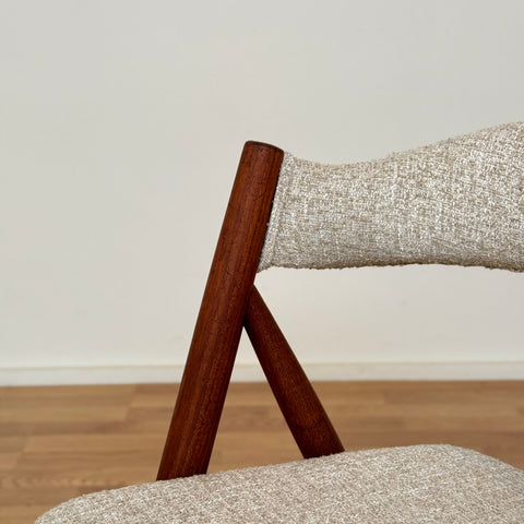 Set of 6 dining chairs in teak, 1950s-60s, Denmark - Beyo Vintage