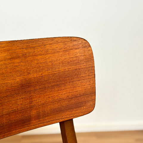 Set of 6 dining chairs in teak and beech, 1950s-60s, Denmark