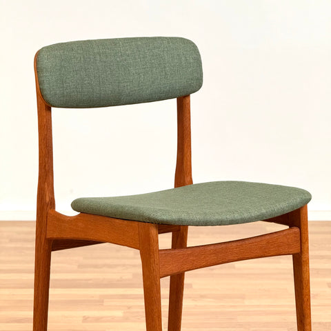 Set of 6 dining chairs in teak, by B. Rasmussen for Thorso Mobelfabrik, 1950s-60s, Denmark - Beyo Vintage