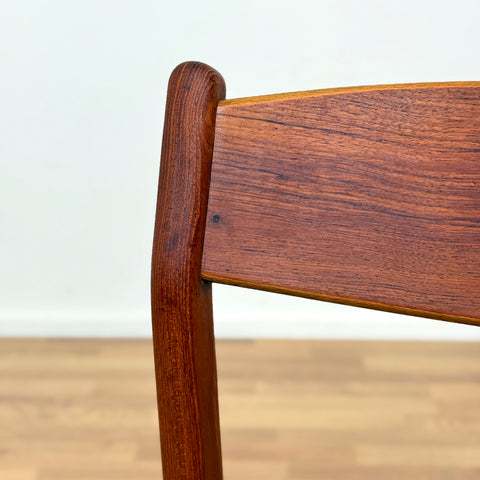Set of 6 dining chairs in teak by Erik Kirkegaard, 1950s-60s, Denmark - Beyo Vintage