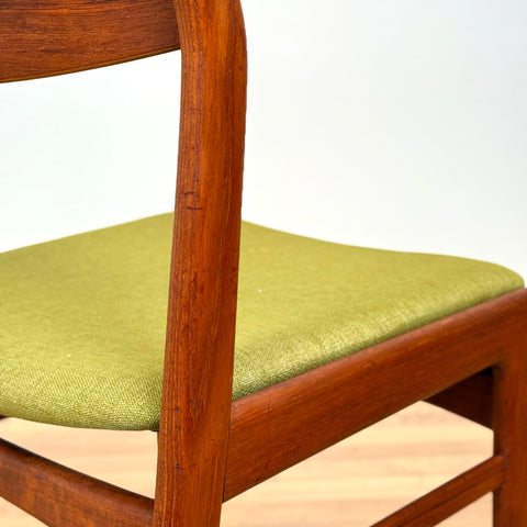 Set of 6 dining chairs in teak by Erik Kirkegaard, 1950s-60s, Denmark - Beyo Vintage