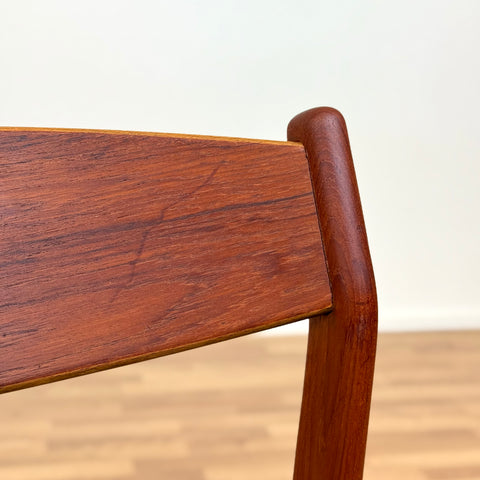 Set of 6 dining chairs in teak by Erik Kirkegaard, 1950s-60s, Denmark - Beyo Vintage