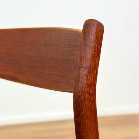 Set of 6 dining chairs in teak by Erik Kirkegaard, 1950s-60s, Denmark - Beyo Vintage