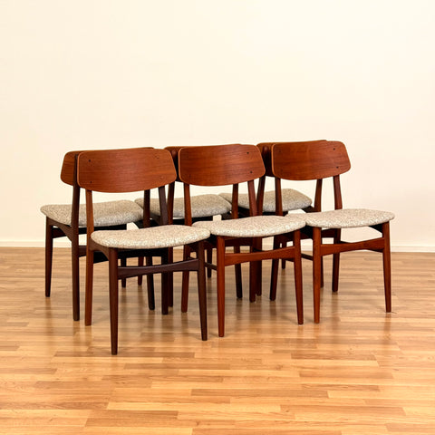 Set of 6 dining chairs in teak by Farstrup, 1950s-60s, Denmark