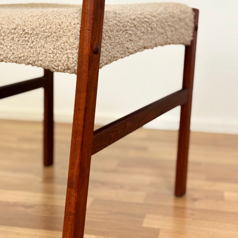 Set of 6 dining chairs in teak by Henry Walter Klein