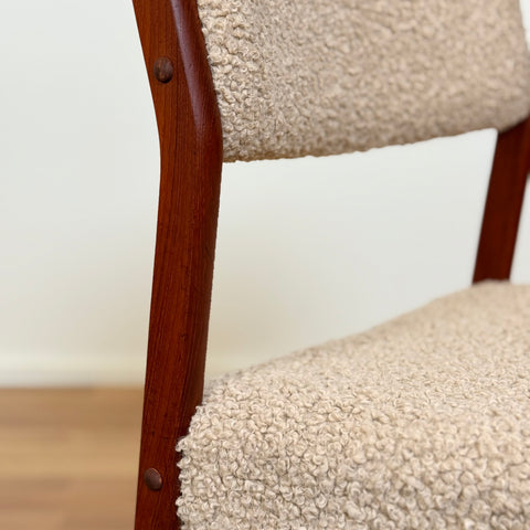 Set of 6 dining chairs in teak by Henry Walter Klein