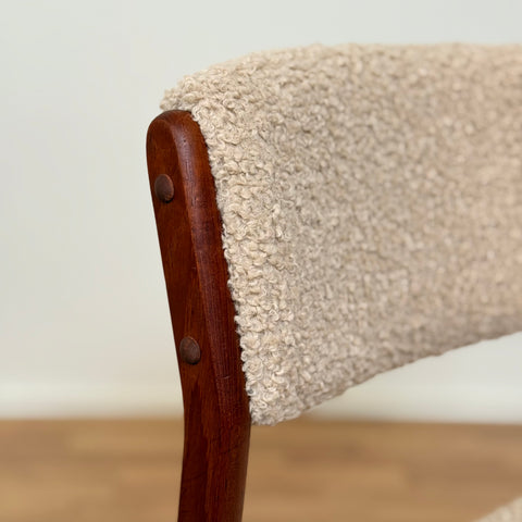 Set of 6 dining chairs in teak by Henry Walter Klein