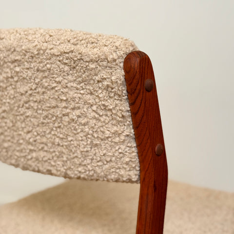 Set of 6 dining chairs in teak by Henry Walter Klein