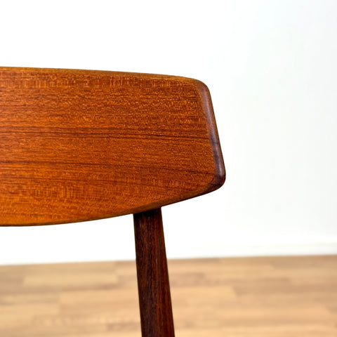 Set of 6 dining chairs in teak & walnut, 1950s-60s, Denmark - Beyo Vintage