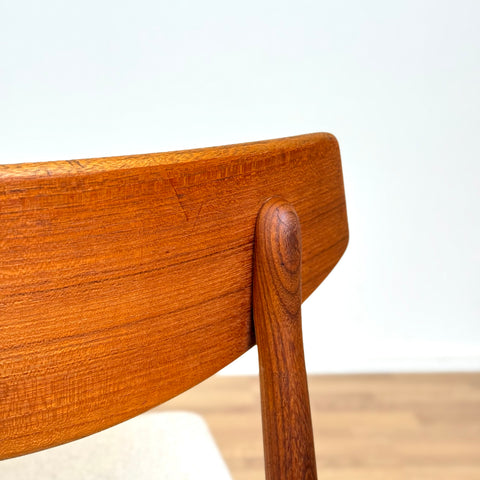 Set of 6 dining chairs in teak & walnut, 1950s-60s, Denmark - Beyo Vintage