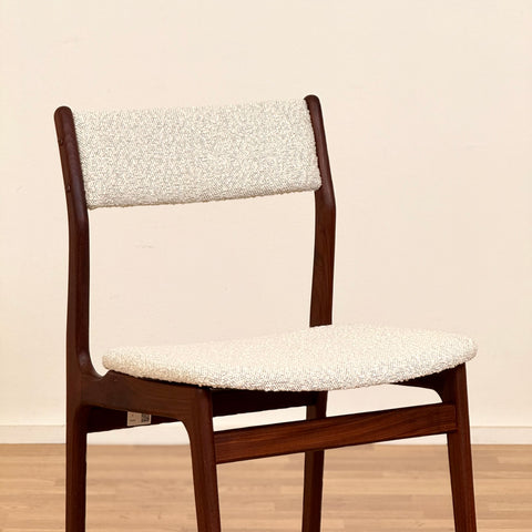 Set of 6 dining chairs in walnut, 1950s-60s, Denmark - Beyo Vintage